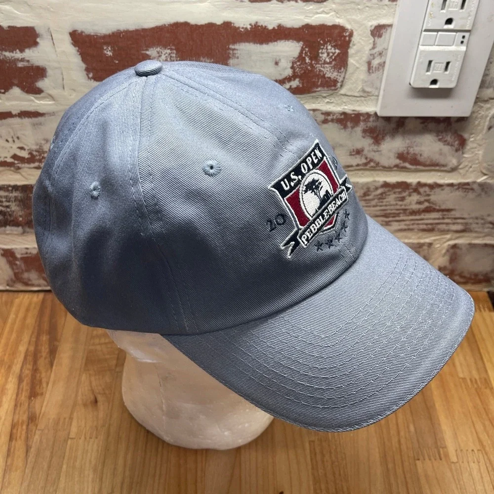 USGA 2010 US Open Pebble Beach Member Hat Blue Gray Adjustable Golf Cap